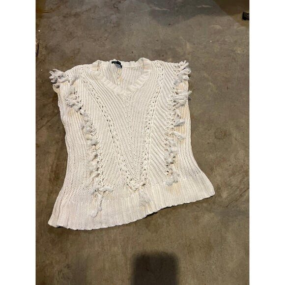 Ralph Lauren Polo RL Jeans co. Size xs crochet or knit top white vest top - Picture 1 of 4